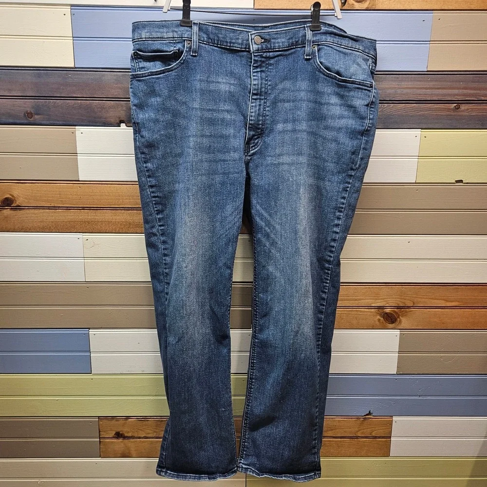 Levis 541 Athletic Taper Mens Blue Denim Jeans W44 L32 Medium Wash 185/112C